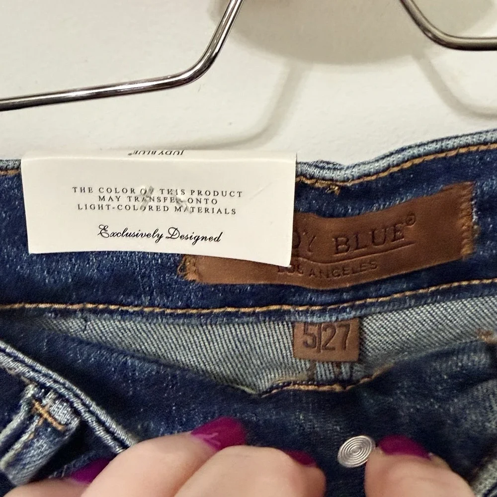 Judy Blue High Waist Slim Fit Jeans 5 / 27 JB88776DK Dark Blue Casual Trendy NEW
